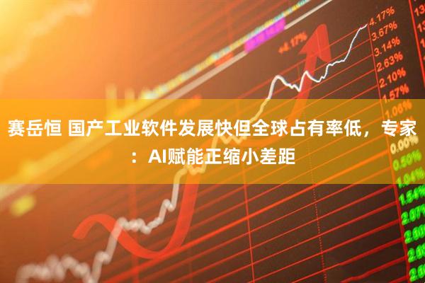 赛岳恒 国产工业软件发展快但全球占有率低，专家：AI赋能正缩小差距